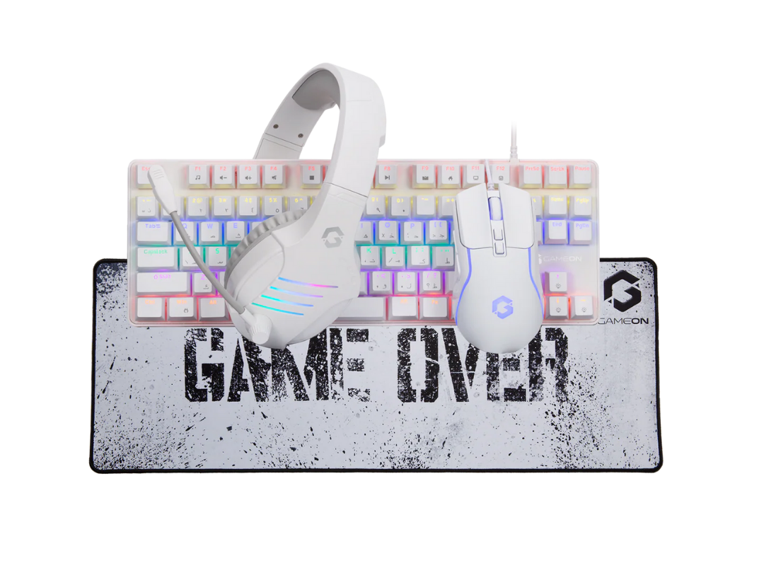 GAMEON Viper XA RGB Gaming Bundle – White (4-in-1 Set) | Qatar GAMEON Viper XA RGB Gaming Bundle – White (4-in-1 Set) | Qatar